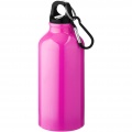 Oregon 400 ml Aluminium Trinkflasche mit Karabinerhaken, Neonpink