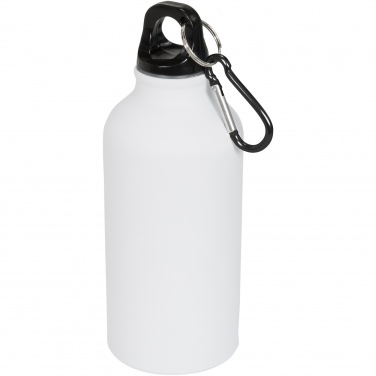 Logotrade Logogeschenke das Foto: Oregon matte 400 ml Trinkflasche mit Karabiner