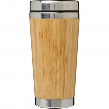 Logotrade Geschäftsgeschenke das Foto: Bambus 450 ml Becher mit Bambus-Außenseite