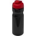 H2O Active® Base 650 ml Sportflasche mit Klappdeckel, Durchgehend schwarz / rot