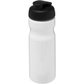 H2O Active® Base 650 ml Sportflasche mit Klappdeckel, Weiß / Tiefschwarz