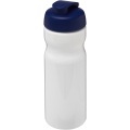 H2O Active® Base 650 ml Sportflasche mit Klappdeckel, Weiß / Blau