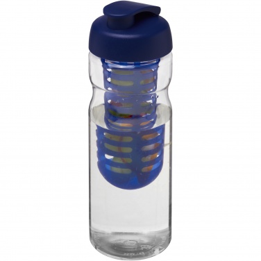 Logotrade Geschäftsgeschenke das Foto: H2O Active® Base 650 ml Sportflasche mit Klappdeckel und Infusor