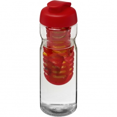 Logotrade Werbegeschenke das Foto: H2O Active® Base 650 ml Sportflasche mit Klappdeckel und Infusor