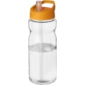 H2O Active® Base 650 ml Sportflasche mit Ausgussdeckel, Transparent / Orange