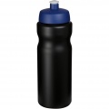 Baseline® Plus 650 ml Sportflasche, Einfarbig schwarz / blau