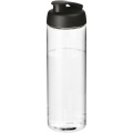 H2O Active® Vibe 850 ml Sportflasche mit Klappdeckel, Transparent / Tiefschwarz