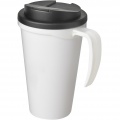 Americano® Grande 350 ml Isolierbecher mit auslaufsicherem Schraubverschluss, Weiß / Tiefschwarz