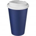 Americano® 350 ml Isolierbecher mit auslaufsicherem Schraubverschluss, Blau / Weiß