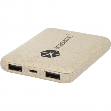 : Asama 5000 mAh Powerbank aus Weizenstroh