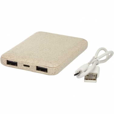 : Asama 5000 mAh Powerbank aus Weizenstroh