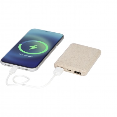 : Asama 5000 mAh Powerbank aus Weizenstroh