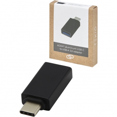 Logotrade Werbegeschenke das Foto: ADAPT USB C auf USB A 3.0 Adapter aus Aluminium