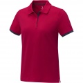 Morgan Polo für Damen, zweifarbig, Rot