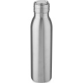 Harper 700 ml Sportflasche aus Edelstahl mit Metallschlaufe, Silber