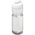 H2O Active® Base Tritan™ 650 ml Sportflasche mit Klappdeckel, Transparent klar / Weiß