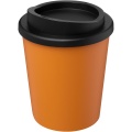 Americano® Espresso 250 ml recycelter Isolierbecher , Orange / Tiefschwarz