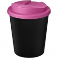 Americano® Espresso Eco 250 ml recycelter Isolierbecher mit auslaufsicherem Deckel, Tiefschwarz / Magenta