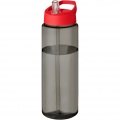 H2O Active® Eco Vibe 850 ml Sportflasche mit Ausgussdeckel , Anthrazit / Rot