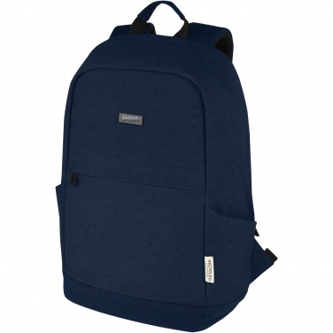 Logotrade Werbeartikel das Foto: Joey 15,6 Zoll Anti-Diebstahl Laptop Rucksack 18 L aus GRS-recyceltem Canvas