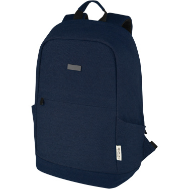 Logotrade Geschäftsgeschenke das Foto: Joey 15,6 Zoll Anti-Diebstahl Laptop Rucksack 18 L aus GRS-recyceltem Canvas