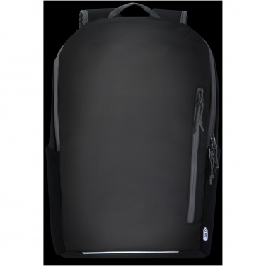 : Aqua wasserabweisender 15" Laptop-Rucksack aus GRS Recyclingmaterial 21 L