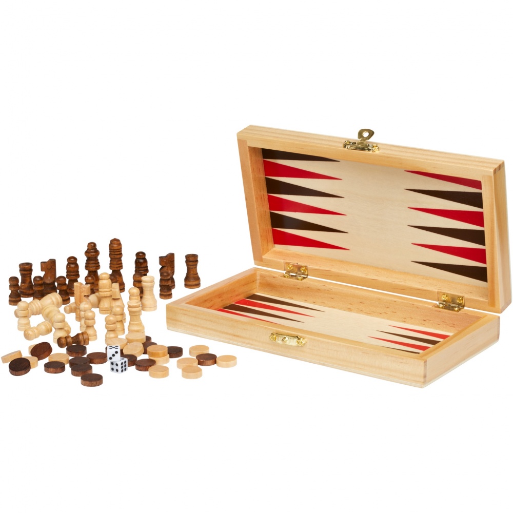 : Mugo 3-in-1 Spieleset aus Holz