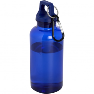 Logotrade Werbegeschenke das Foto: Oregon 400 ml RCS-zertifizierte Trinkflasche aus recyceltem Kunststoff mit Karabiner 