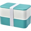 MIYO Renew Doppel-Lunchbox, Riffblau / Elfenbeinweiß / Weiß