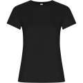 Golden T-Shirt für Damen, Durchgehend schwarz