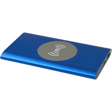 Logotrade Werbegeschenke das Foto: Juice 4000 mAh Typ-C kabellose Powerbank aus recyceltem Aluminium 