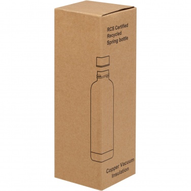 Logotrade Werbeartikel das Foto: Spring 500 ml RCS-zertifizierte Kupfer-Vakuum Isolierflasche aus recyceltem Edelstahl