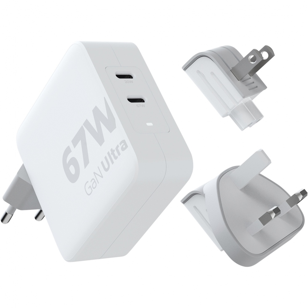 Logotrade Werbegeschenke das Foto: Xtorm XVC2067 GaN Ultra 67 W Reiseladegerät mit 100 W USB-C PD-Kabel