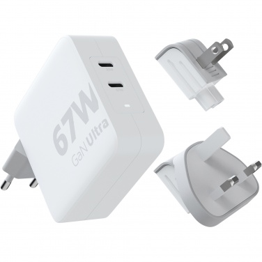 Logotrade Firmengeschenke das Foto: Xtorm XVC2067 GaN Ultra 67 W Reiseladegerät mit 100 W USB-C PD-Kabel