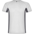 Shanghai Sport T-Shirt für Herren, Weiß / Dunkelblei