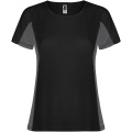 Shanghai Sport T-Shirt für Damen, Tiefschwarz / Dunkelblei