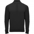 Epiro Half-Zip Sweatshirt für Kinder, Durchgehend schwarz