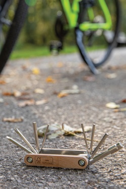 Logotrade Geschäftsgeschenke das Foto: Sechskantwerkzeug aus Holz