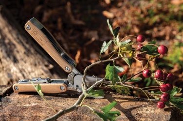 Logotrade Werbeartikel das Foto: Garten-Multitool aus Holz