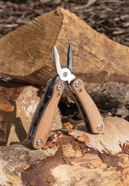 Logotrade Firmengeschenke das Foto: Holz Mini-Multitool