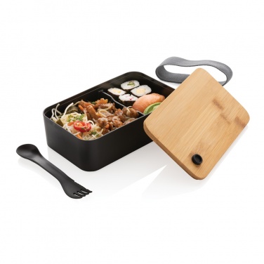 Logotrade Geschäftsgeschenke das Foto: RCS RPP Lunchbox mit Bambusdeckel