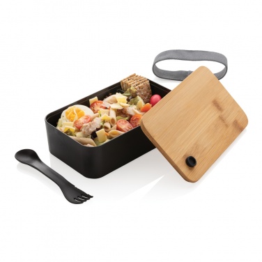 Logotrade werbemittel das Foto: RCS RPP Lunchbox mit Bambusdeckel