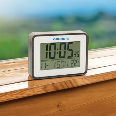 Logotrade Werbeartikel das Foto: Grundig Thermometer, Wecker und Kalender