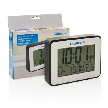 Logotrade Logogeschenke das Foto: Grundig Thermometer, Wecker und Kalender