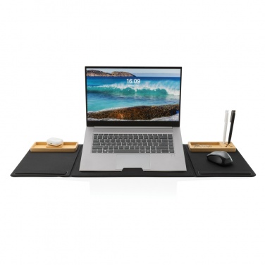 Logotrade Werbeartikel das Foto: Impact AWARE RPET faltbare Desk-Organizer mit Laptop-Ständer