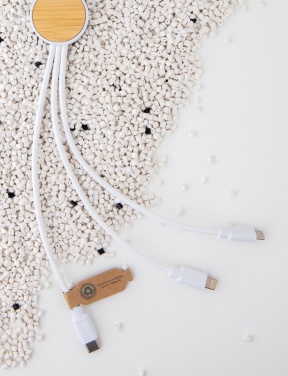 Logotrade Werbeartikel das Foto: Ontario 6-in-1 Kabel aus RCS recyceltem Kunststoff