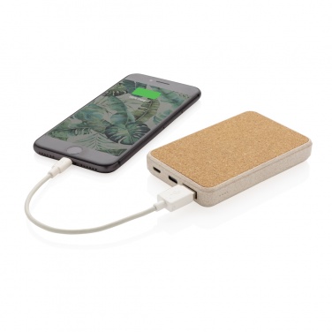 : Kork und Weizen 5.000 mAh Pocket-Powerbank