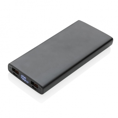 Logotrade Firmengeschenke das Foto: 18W PD Powerbank mit 10.000 mAh aus Aluminium