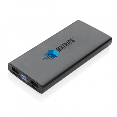 Logotrade Logogeschenke das Foto: 18W PD Powerbank mit 10.000 mAh aus Aluminium