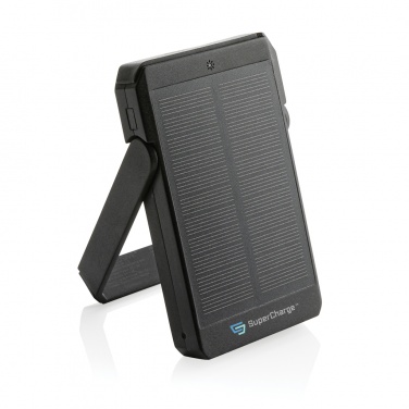 Logotrade Firmengeschenke das Foto: Skywave 5000mah Solar Powerbank, 10W Wireless aus rPlastik